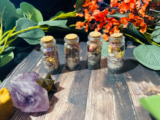 Black Salt Protection Spell Jar.