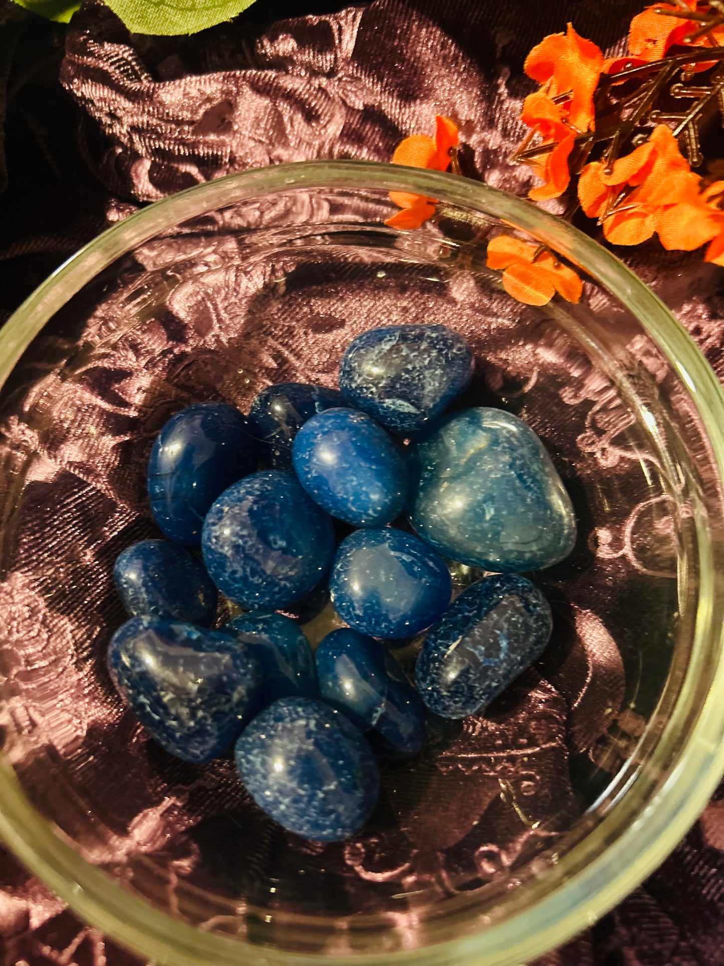 Blue Onyx Tumbled Stone