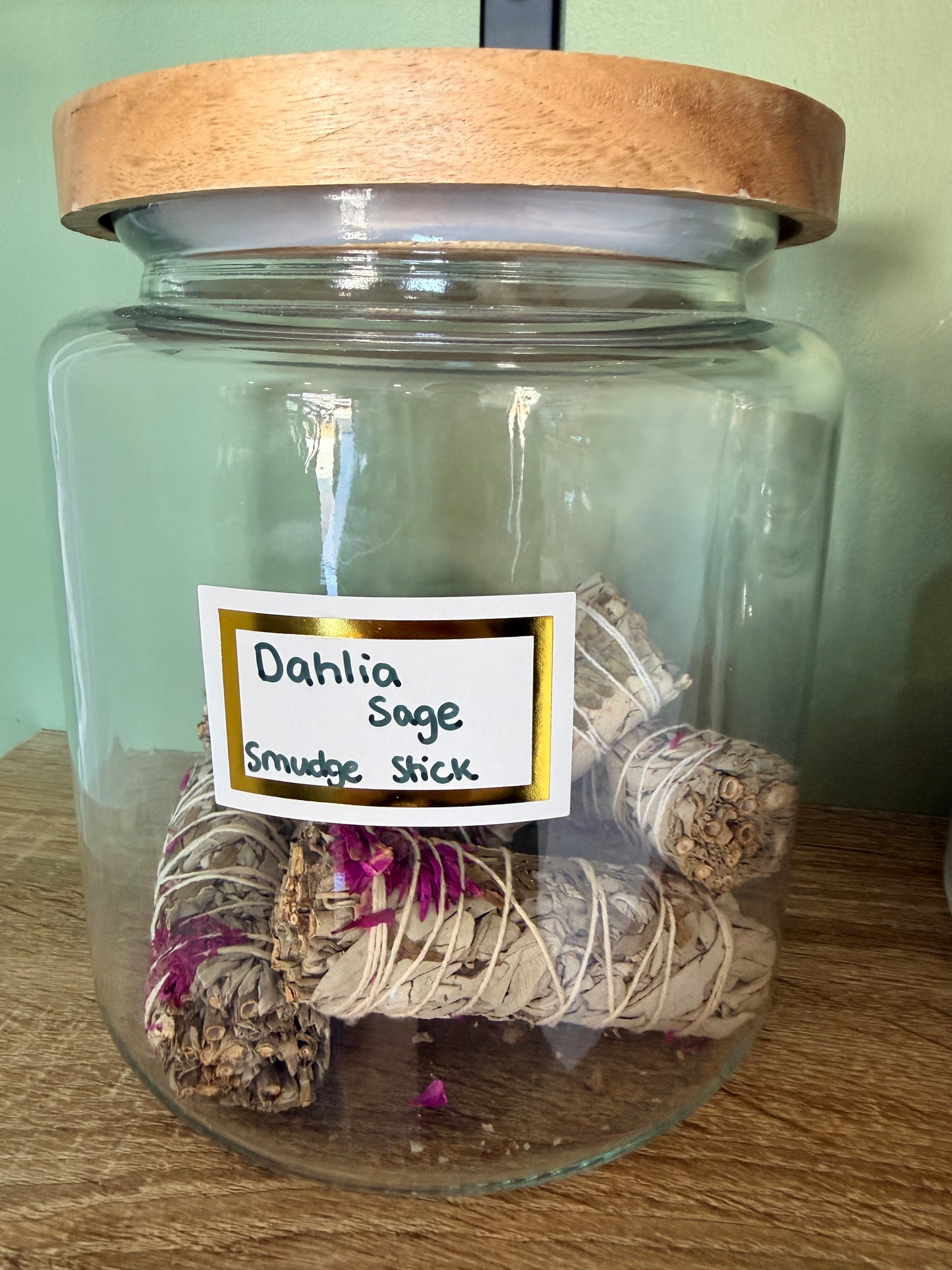 Dahlia Sage Smudge Stick