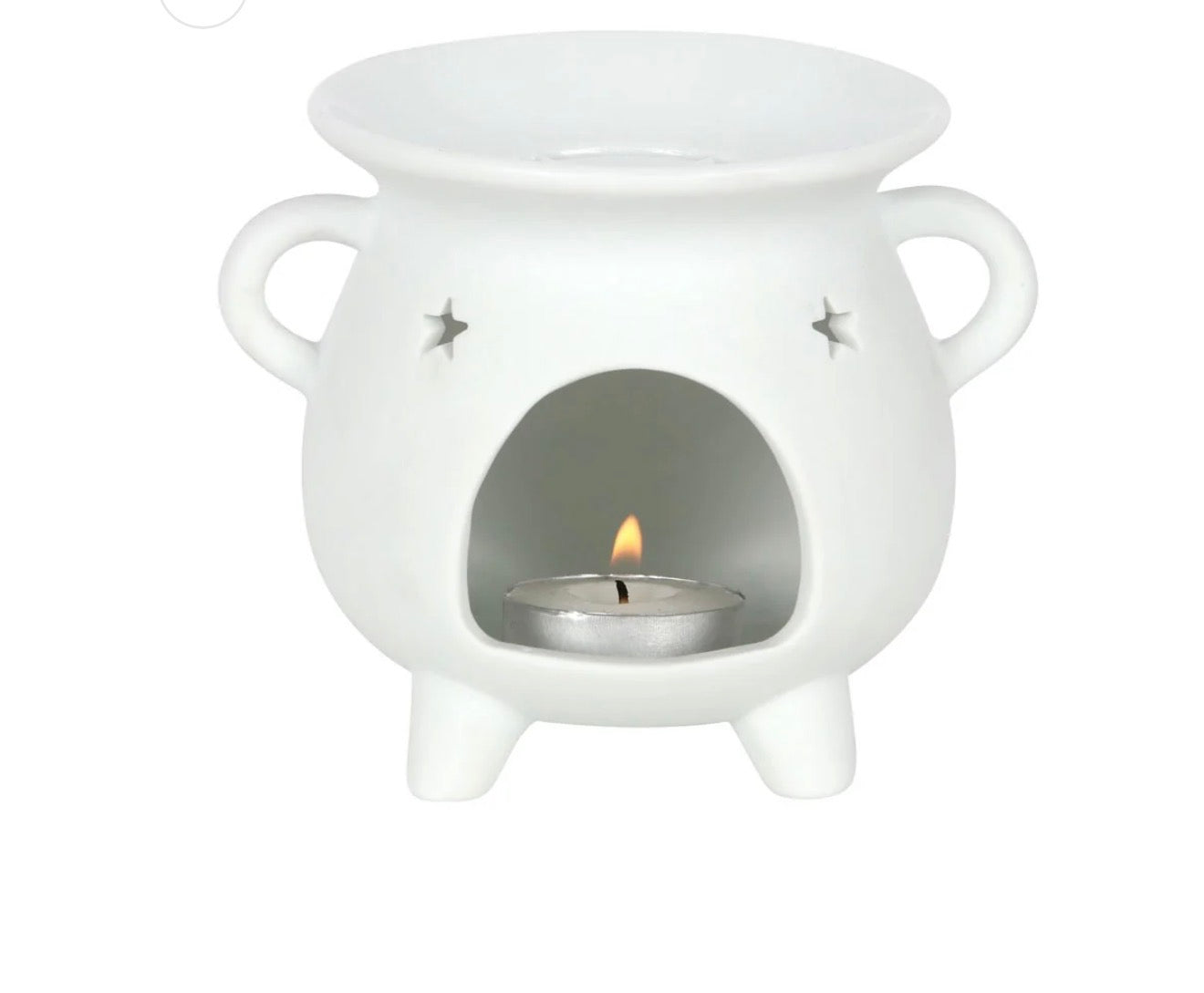 White Pentagram Oil Burner