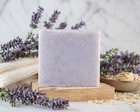 French Lavender & Oats Goats Milk Soap