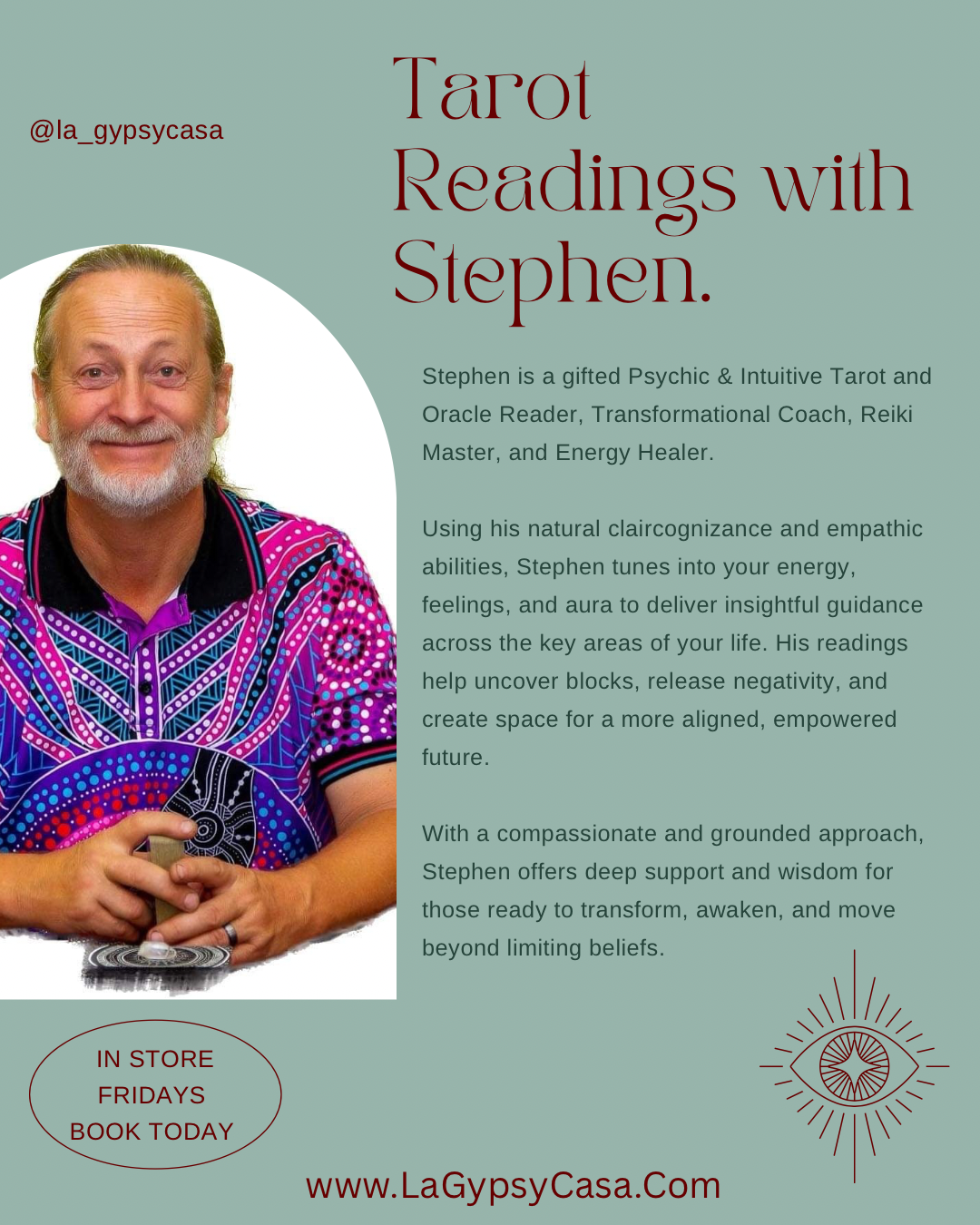 Readings with Stephen Giles 45mins