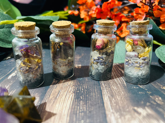 Black Salt Protection Spell Jar.