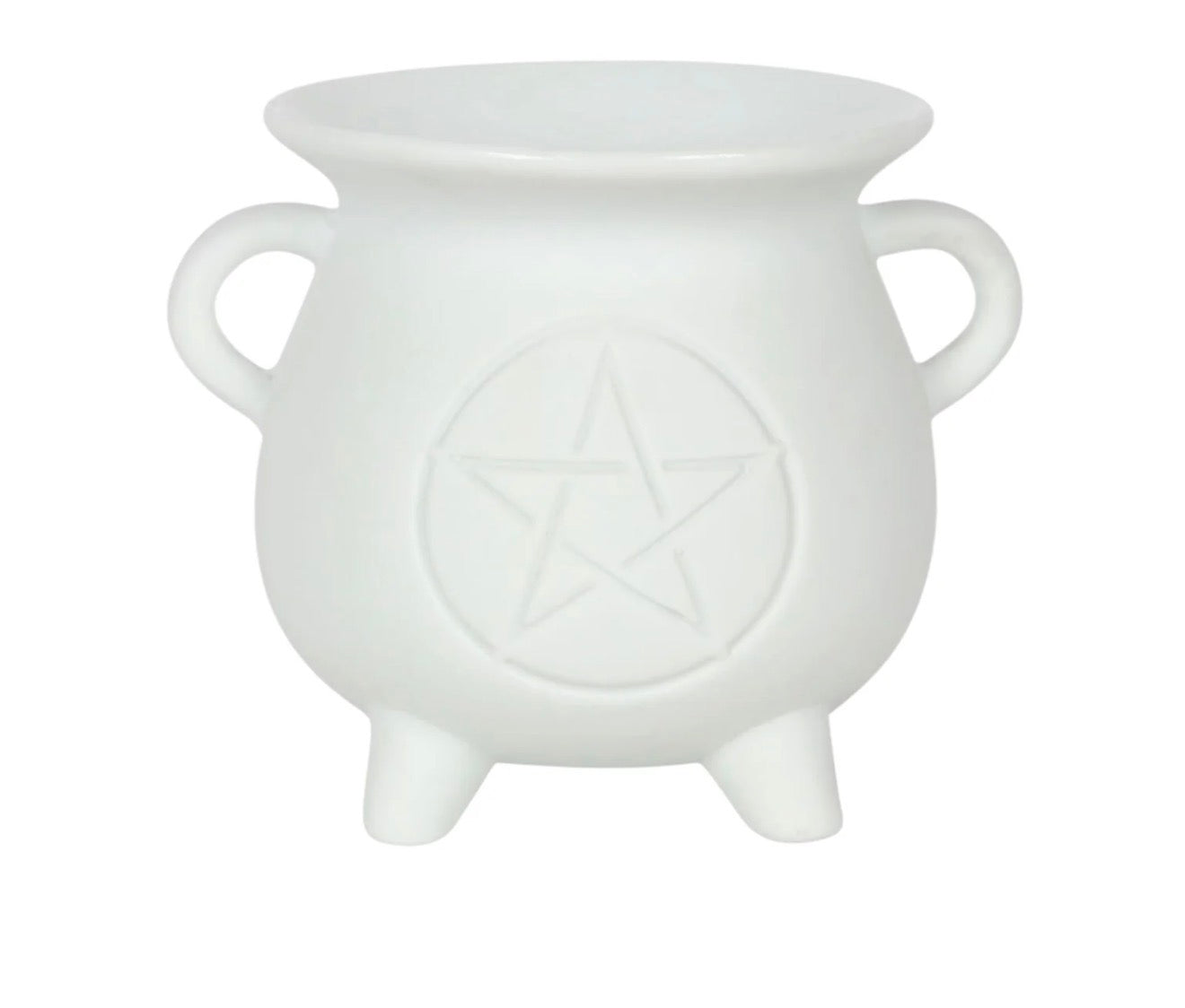 White Pentagram Oil Burner